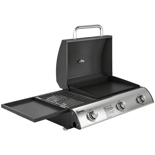 Outsunny Barbacoa De Gas Bbq Gas Con 3 Quemadores 7_0