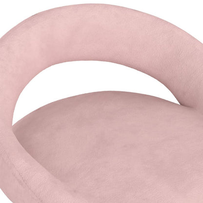 Taburetes De Cocina 2 Unidades Terciopelo Rosa_5