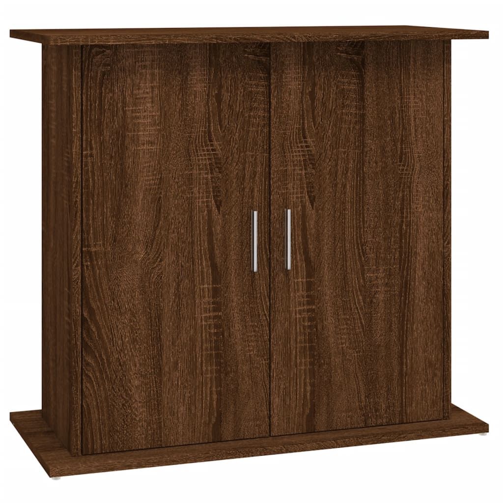 Vidaxl Soporte Para Acuario Madera Ingeniería Marrón Roble 81x36x73 Cm_0