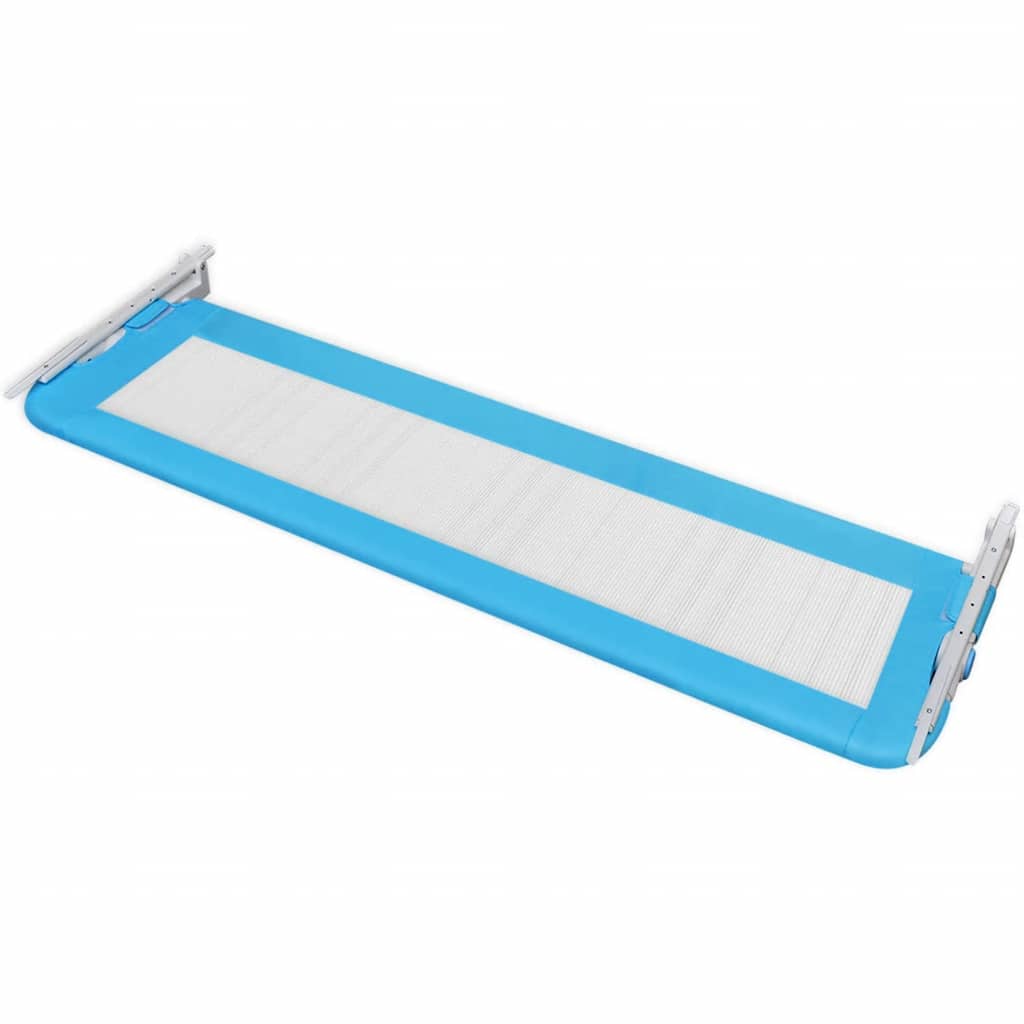 Barandilla De Seguridad Cama De Niño 2 Uds Azul 150x42 Cm_4