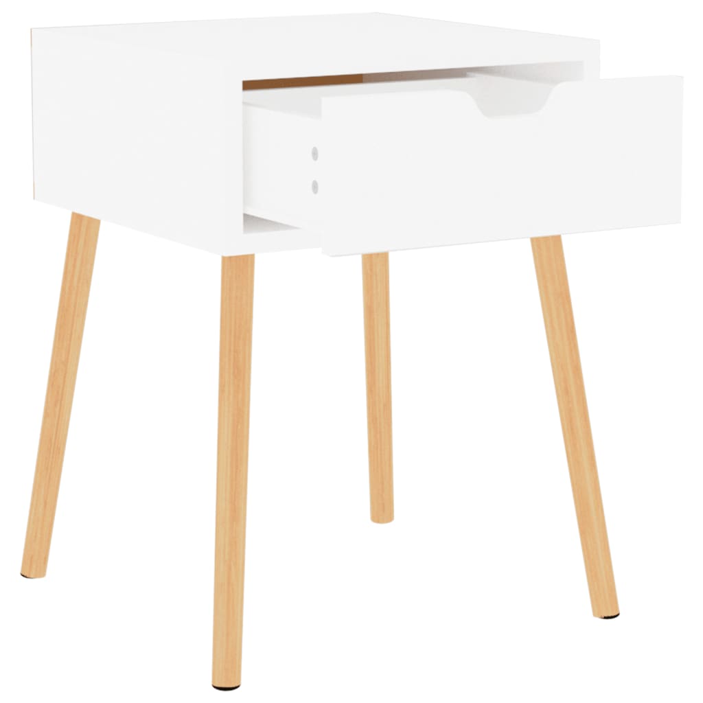 Mesitas Noche 2 Uds Madera Ingeniería Blanco Brillo 40x40x56 Cm_4