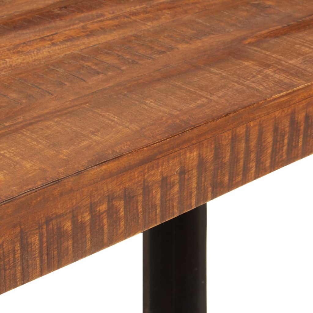 Mesa De Comedor Madera Maciza De Mango Marrón Miel 120x60x76 Cm_4