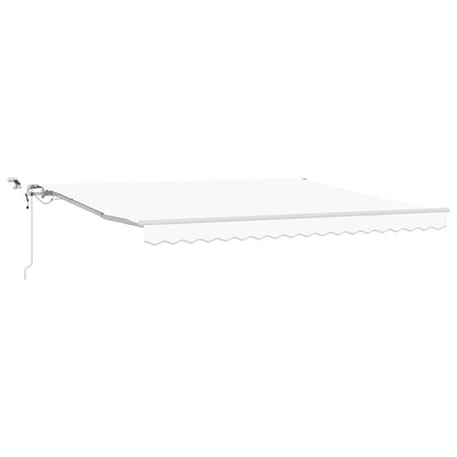 Toldo Retráctil Blanco 400 X 300 Cm Poliéster_0