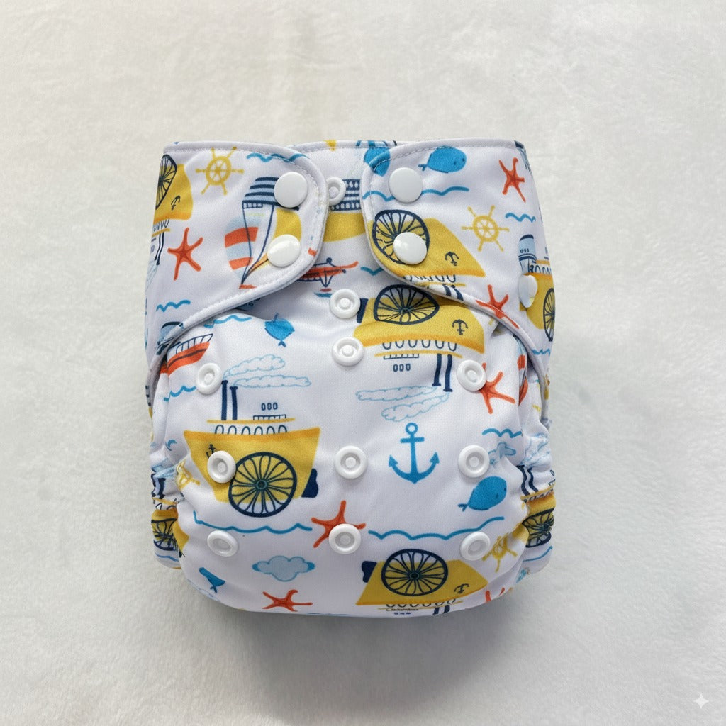 Kit Prueba Pañal Tela Recién Nacido Bambú Carbonizado Adznadons Hasta 3.2kg Insertos Biodegradables Bolsa Impermeable_1