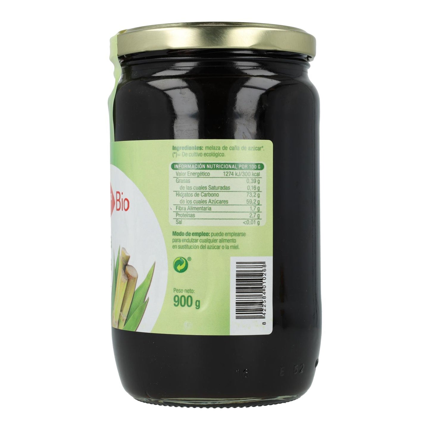 Melaza de Caña Bio El Granero, 900 g