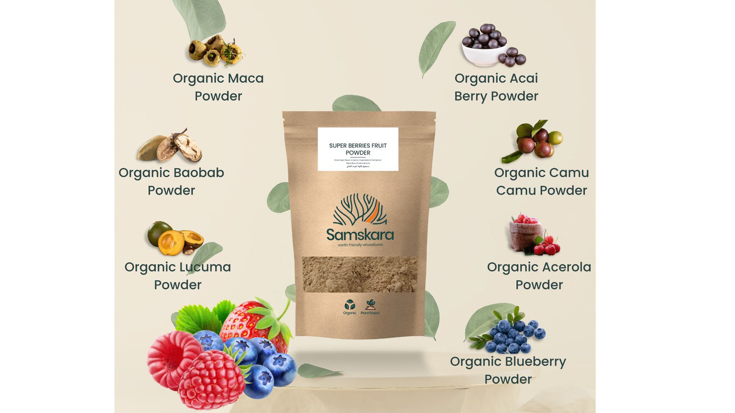 Superfrutos Rojos En Polvo Bio - 150g | Fruta Deshidratada Ecológica, Snack Vegano Natural Sin Azúcares Añadidos_4