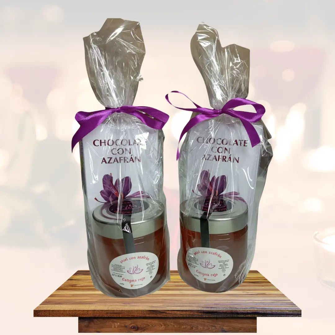 Regalos Gourmet –   (chocolate Con Azafrán Y Miel Con Azafrán)_0