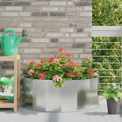 Jardinera Plateado 90 X 45 X 35 Cm Acero Galvanizado_1