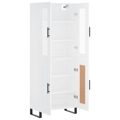 Aparador Alto Madera Contrachapada Blanco 69,5x34x180 Cm_3