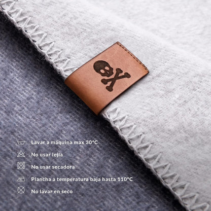 Manta Scotch 140x190 60% Algodón 40% Acrílico 320gsm Azul Scalpers Home_3
