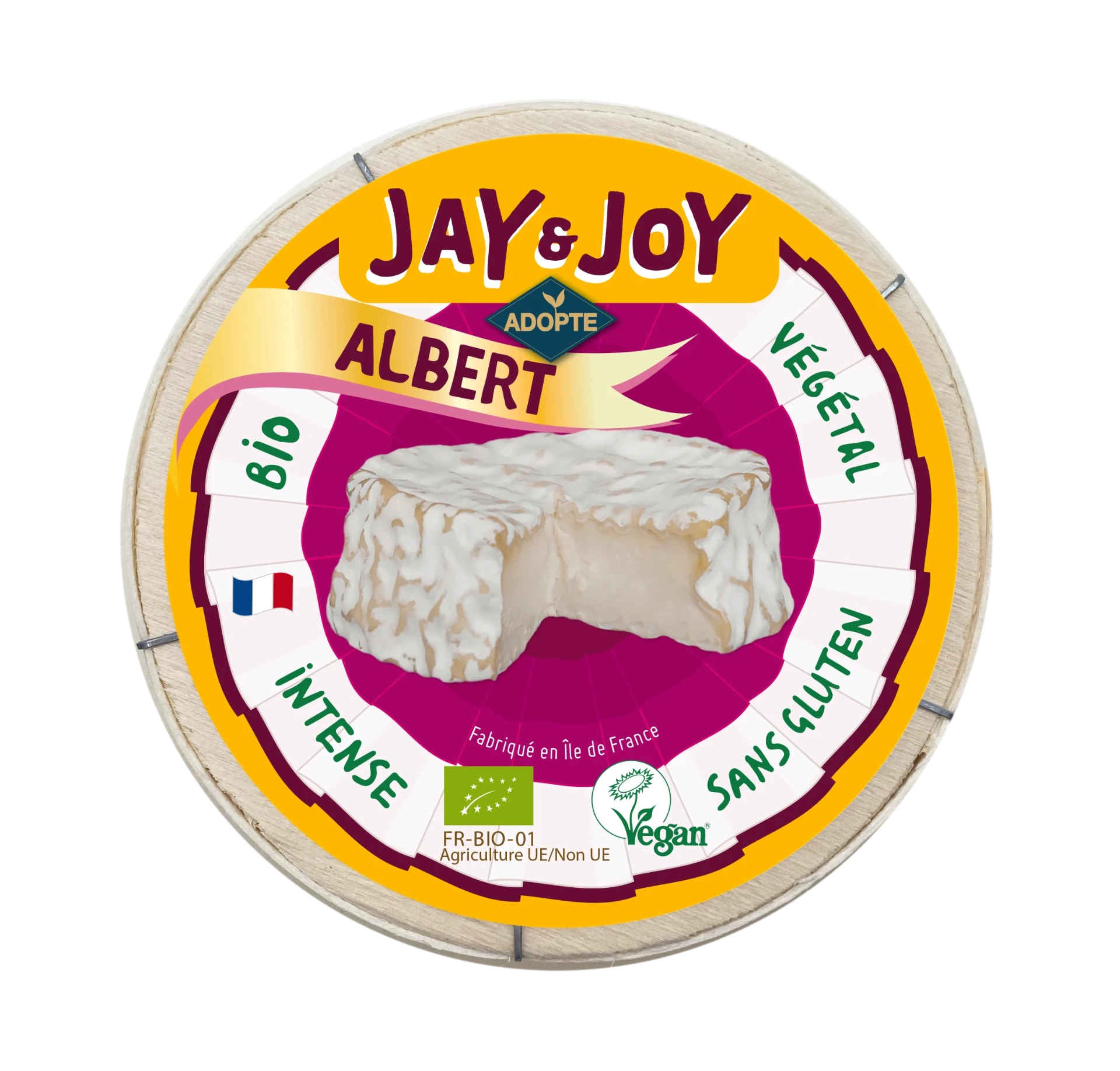 Queso Vegetal Estilo Camembert Albert Jay&joy 100g Bio_0