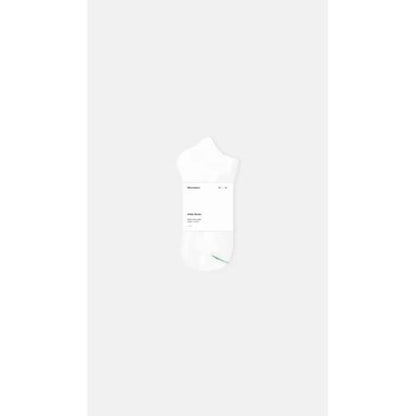 Calcetines blancos de algodón orgánico tobilleros Minimalism 41-46