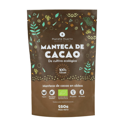 Manteca de cacao en obleas ECO Planeta Huerto 250 g