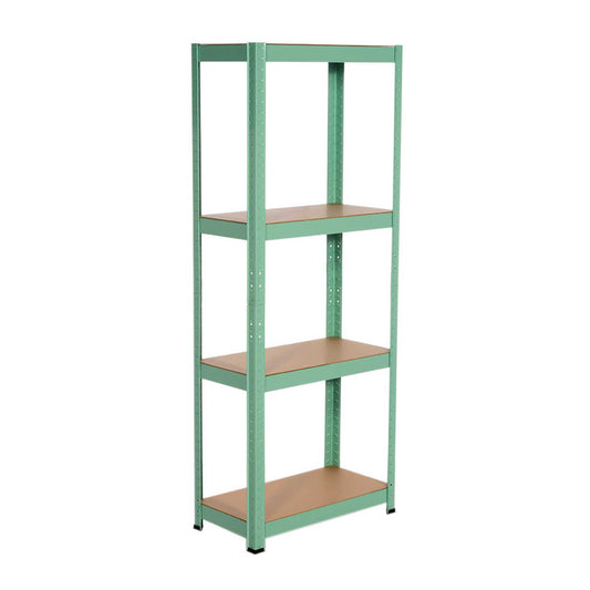 Estantería Metálica Verde Con 4 Baldas Ajustables 148x60x30cm 240kg 7house_0
