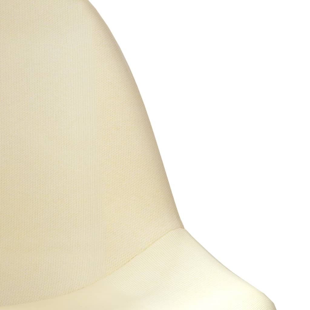 Taburetes De Cocina 2 Unidades Tela Crema_4