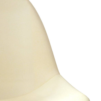 Taburetes De Cocina 2 Unidades Tela Crema_4
