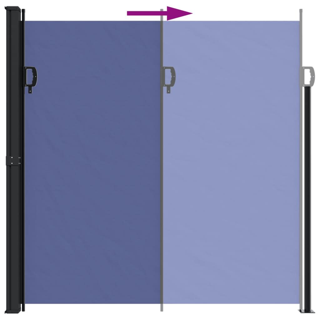 Vidaxl Toldo Lateral Retráctil Azul 200x600 Cm_4