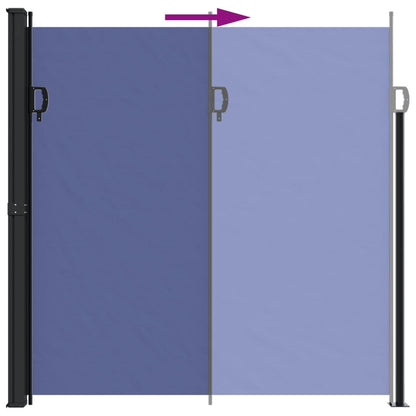 Vidaxl Toldo Lateral Retráctil Azul 200x600 Cm_4