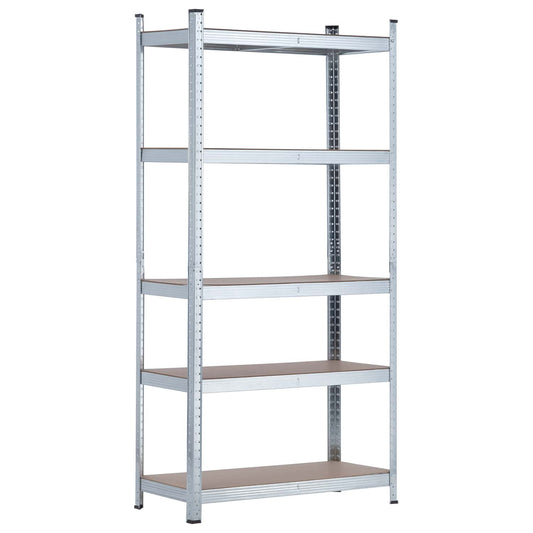 Estantería Modular Con 5 Baldas Ajustables 180x90x40cm 875kg O91_0