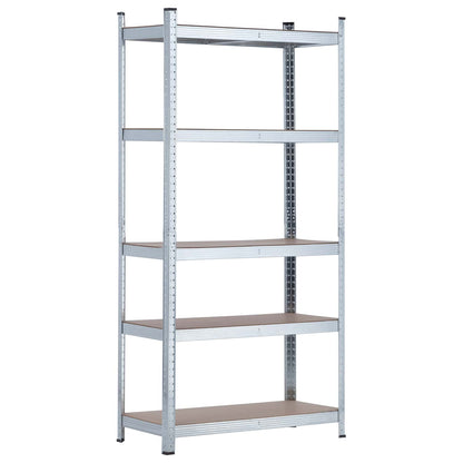 Estantería Modular Galvanizada Con 5 Baldas Ajustables 180x90x40cm 875kg_0