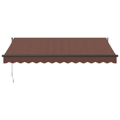Toldo Retráctil Manual Marrón 350x250 Cm_2