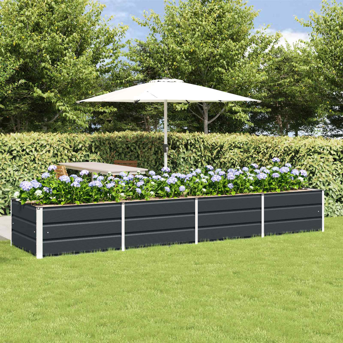 Jardinera Antracita 320 X 80 X 45 Cm Acero_1