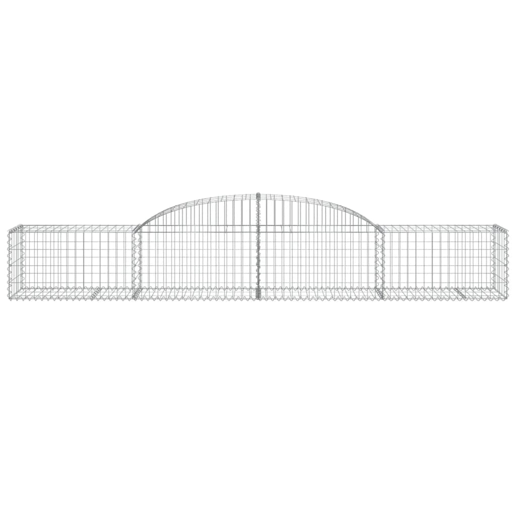 Cestas De Gaviones 25 Uds Forma De Arco Hierro 300x50x40/60 Cm_3