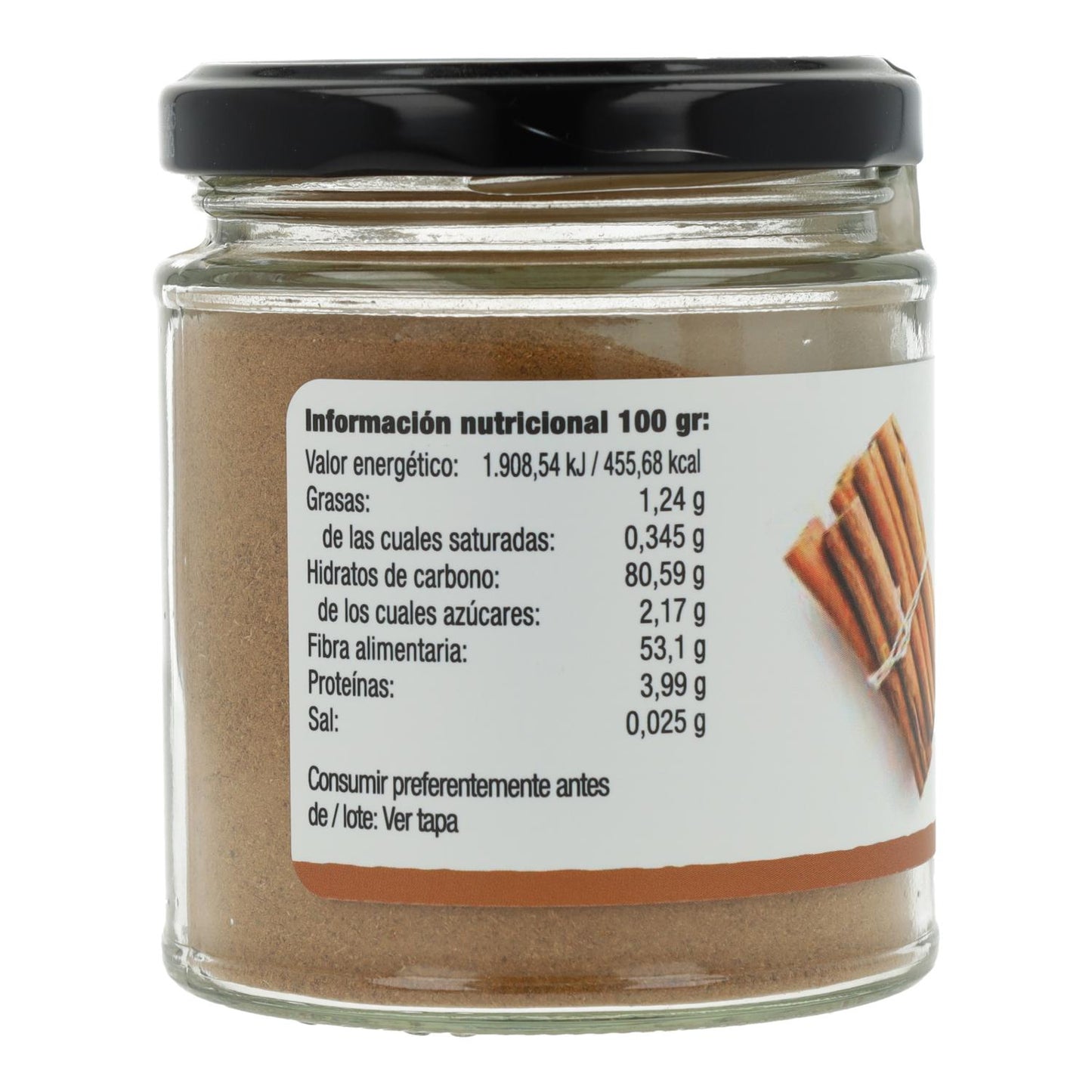 Canela de Ceylan en polvo Bio Vegetalia 80 g