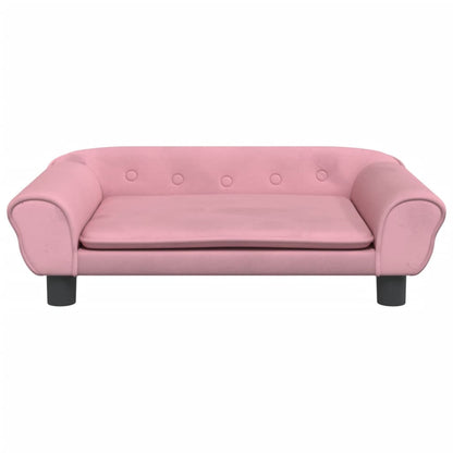 Cama Para Perros De Terciopelo Rosa 70x48x22 Cm / Vetonek_0