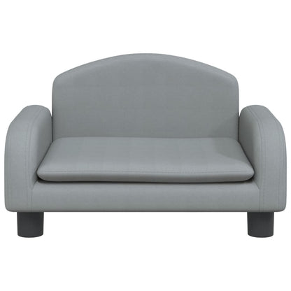 Cama Para Perros De Tela Gris Claro 50x40x30 Cm / Vetonek_4