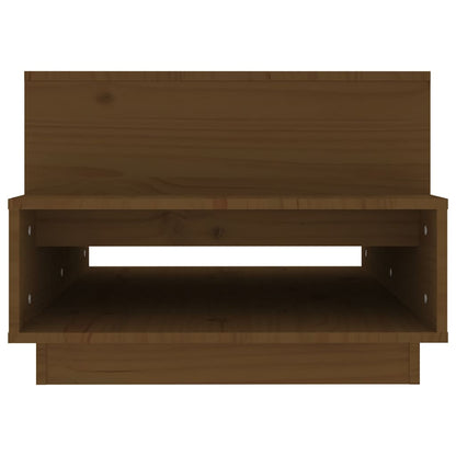Mesa De Centro Madera Maciza De Pino Marrón Miel 80x55x40,5 Cm_4