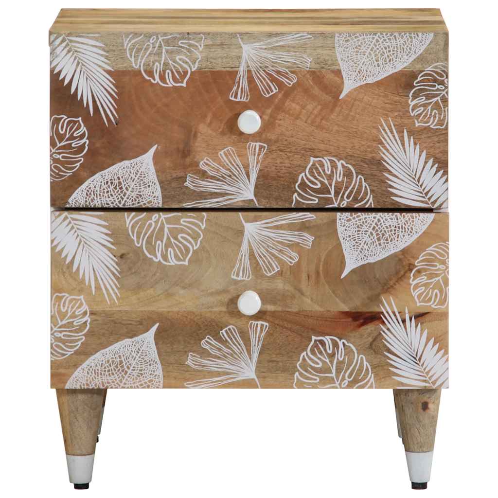 Mesitas De Noche 2 Uds Madera Maciza De Mango 40x33,5x46 Cm_1