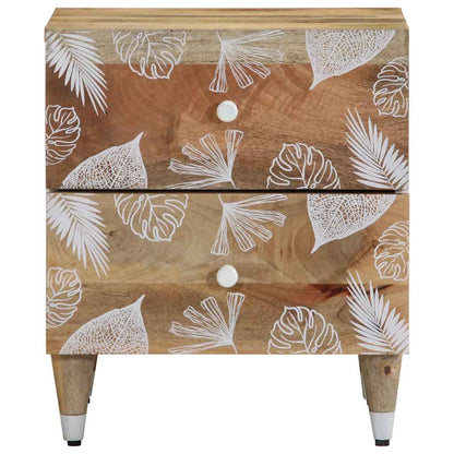 Mesitas De Noche 2 Uds Madera Maciza De Mango 40x33,5x46 Cm_1