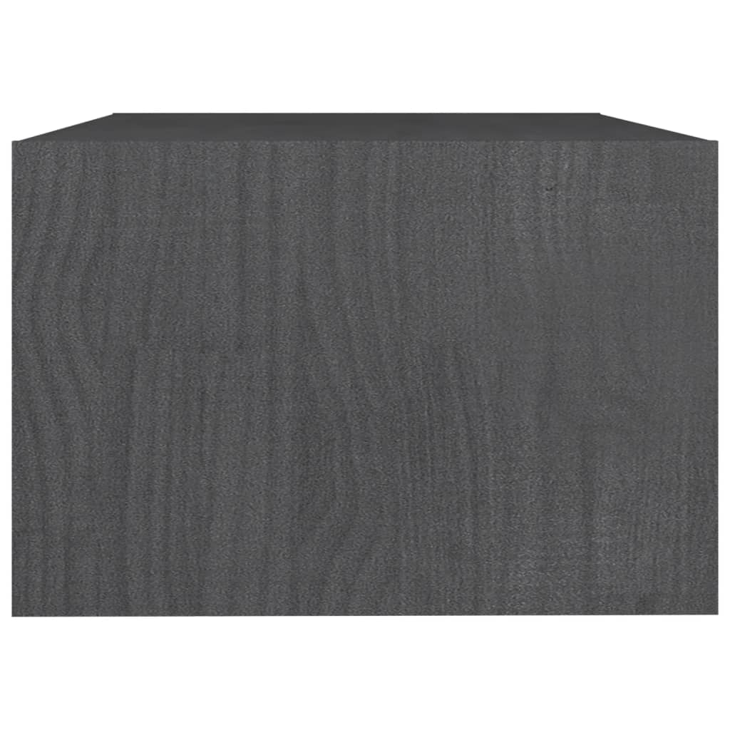 Mesa De Centro De Madera Maciza De Pino Gris 75x50x33,5 Cm_4