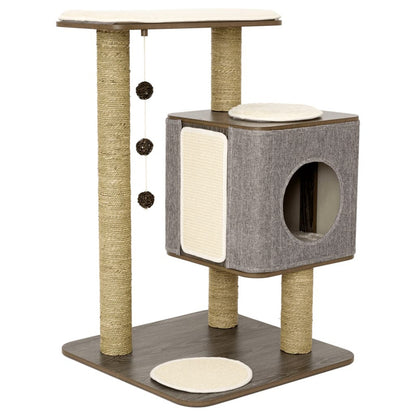 Jack And Vanilla Casa Rascador Para Gatos Molly Gris 56x56x86 Cm_0