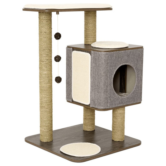 Jack And Vanilla Casa Rascador Para Gatos Molly Gris 56x56x86 Cm_0