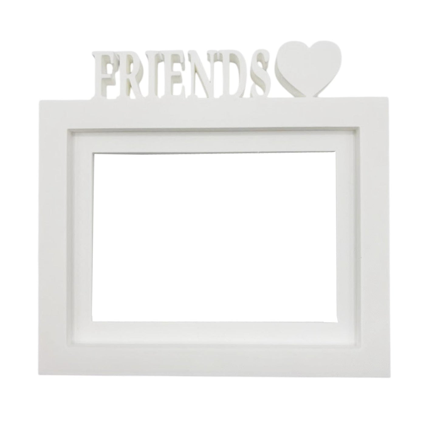 Marco De Fotos Mesa O Pared Modelo Friends 24x22.5cm Para Fotos 15x20cm Blanco