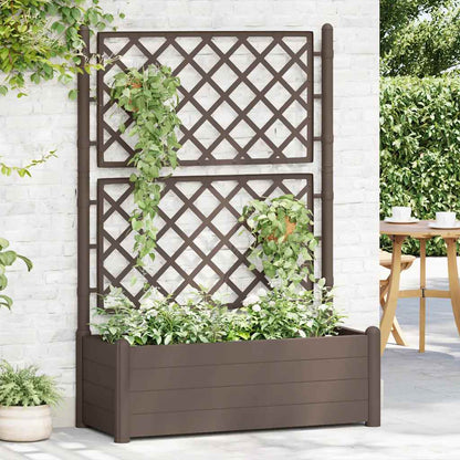 Jardinera Con Enrejado Pp Moca 100x43x142 Cm_2