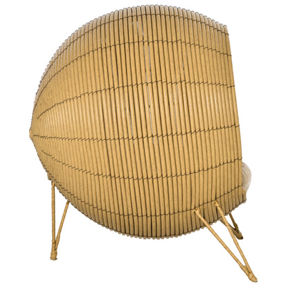 Pawhut Cama De Ratán Para Gatos Con Cojín Acolchado Y Base Trípode Elevado_4