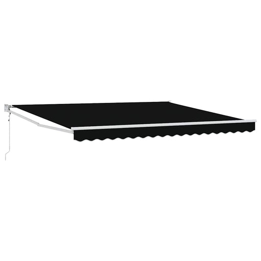 Toldo Negro 400 X 300 Cm Poliéster Y Metal_0