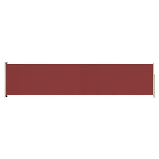 Vidaxl Toldo Lateral Retráctil Para Patio Rojo 140x600 Cm_0