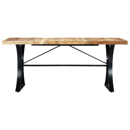 Mesa De Comedor De Madera Maciza De Mango 180x90x76 Cm_0