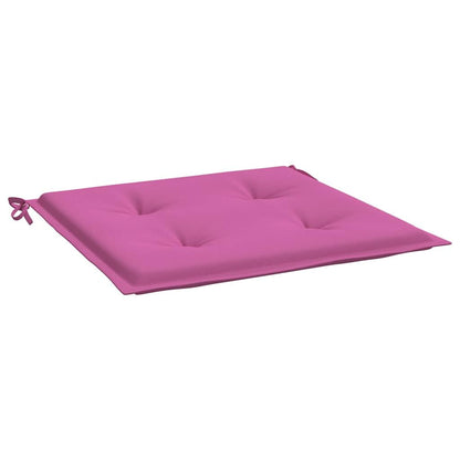Vidaxl Cojines De Silla De Jardín 2 Uds Tela Rosa 40x40x4 Cm_3