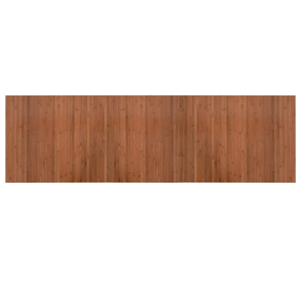 Vidaxl Alfombra Rectangular Bambú Marrón 60x200 Cm_0