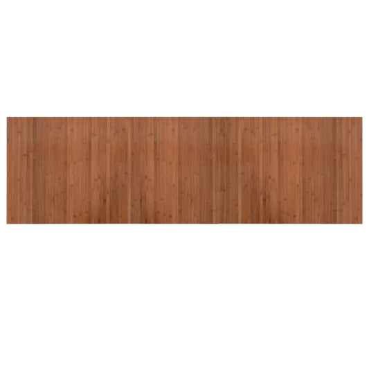 Vidaxl Alfombra Rectangular Bambú Marrón 60x200 Cm_0