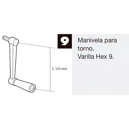 Manivela Para Torno Persiana Blanco_1