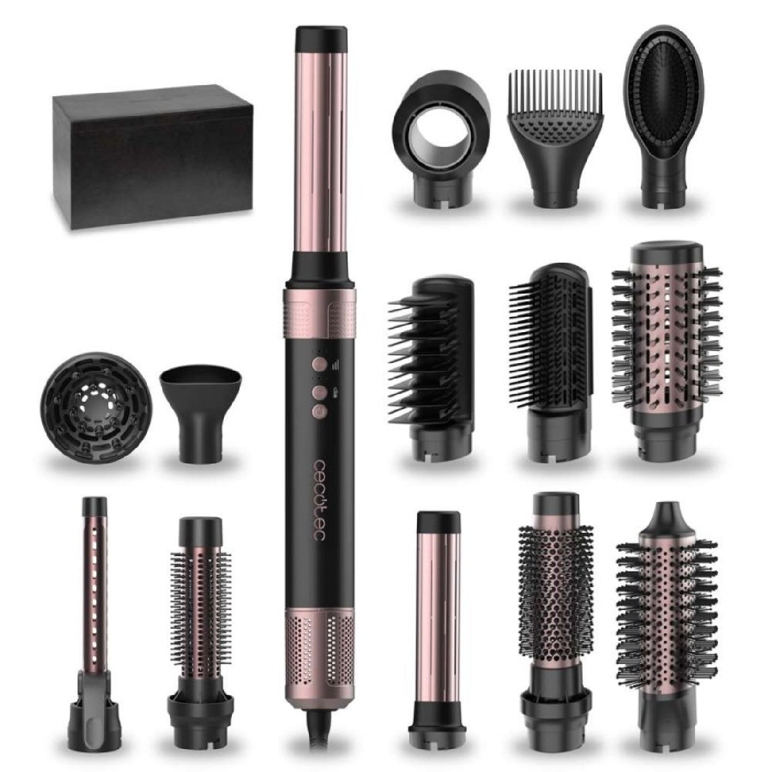 Cecotec Cepillo De Aire Ceramiccare 14in1 Airglam Black_0