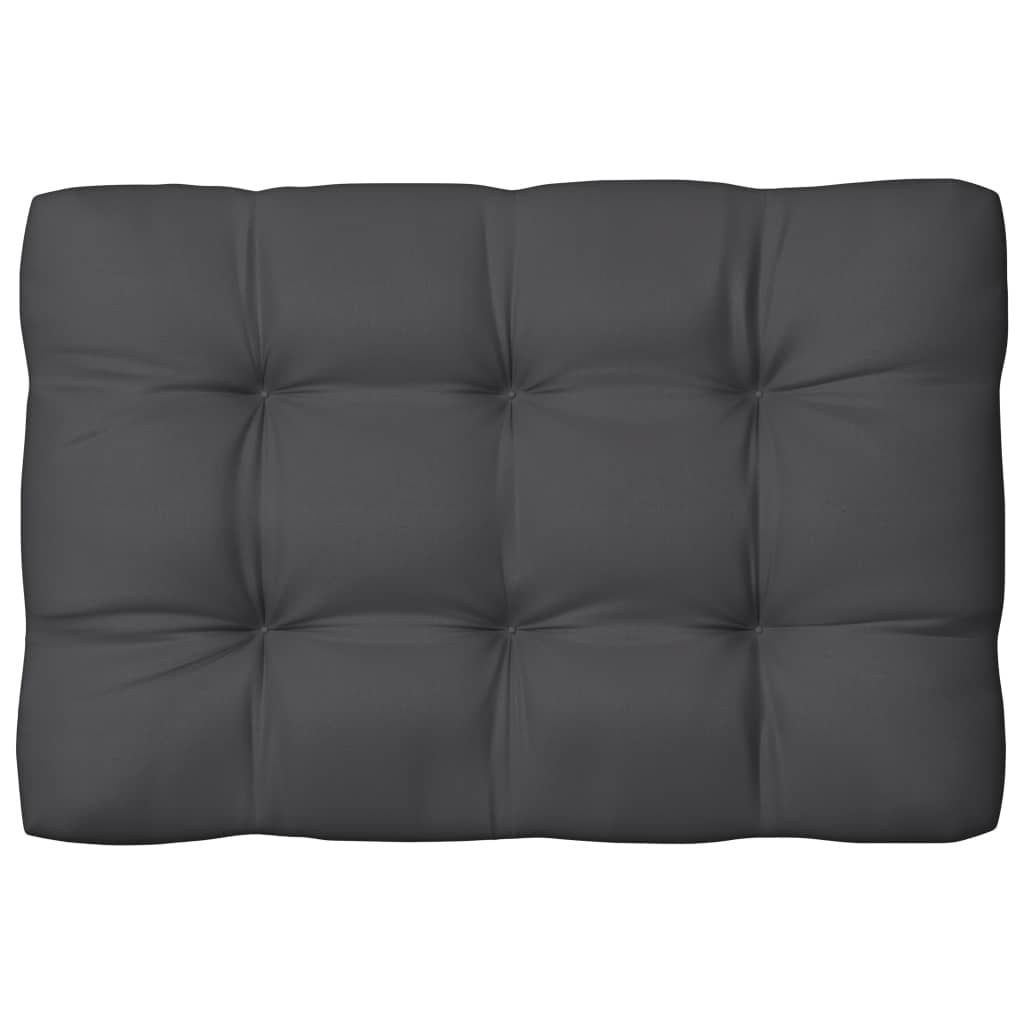 Vidaxl Cojines Para Sofá De Palets 7 Unidades Tela Gris Antracita_3