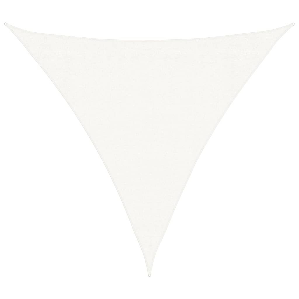 Vidaxl Toldo De Vela Triangular Hdpe 3,6x3,6x3,6 M Blanco_0