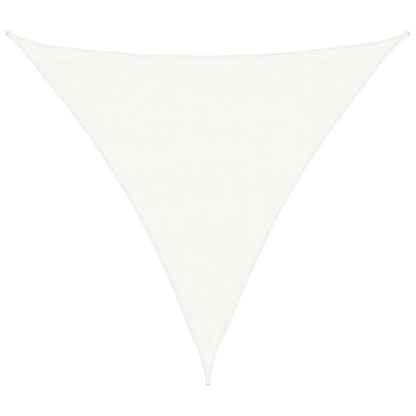 Vidaxl Toldo De Vela Triangular Hdpe 3,6x3,6x3,6 M Blanco_0